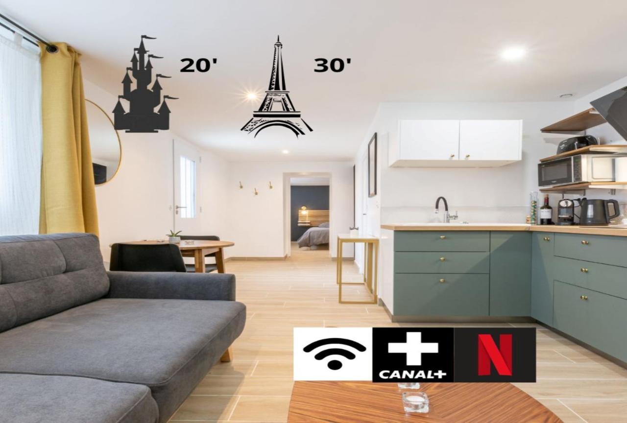Calme Absolu, Terrasse Et Parking Entre Paris Et Disney Vaires-sur-Marne Luaran gambar